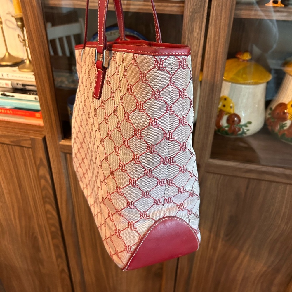 Lauren Ralph Lauren Canvas Tote - Picture 4 of 11